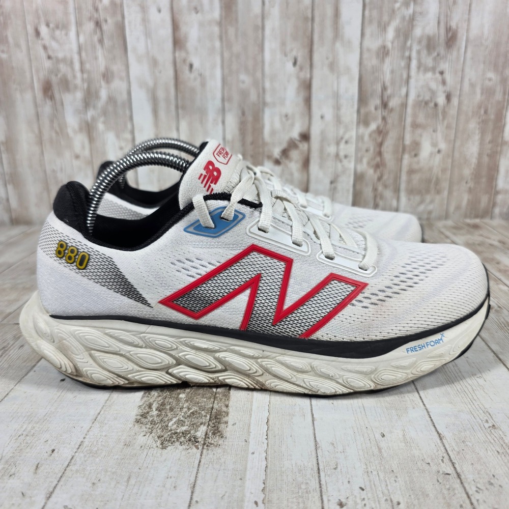 New Balance Fresh Foam X 880 v14 White Red Blue Running Shoes M880C14 Mens 8.5 D